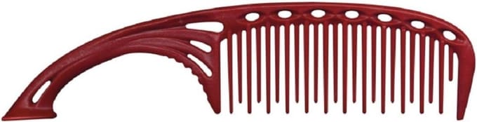 Haarkam - Stamkam Stylingkam - Haar Stylen - Zelfstandig Staande Kam - 215 mm - Rood
