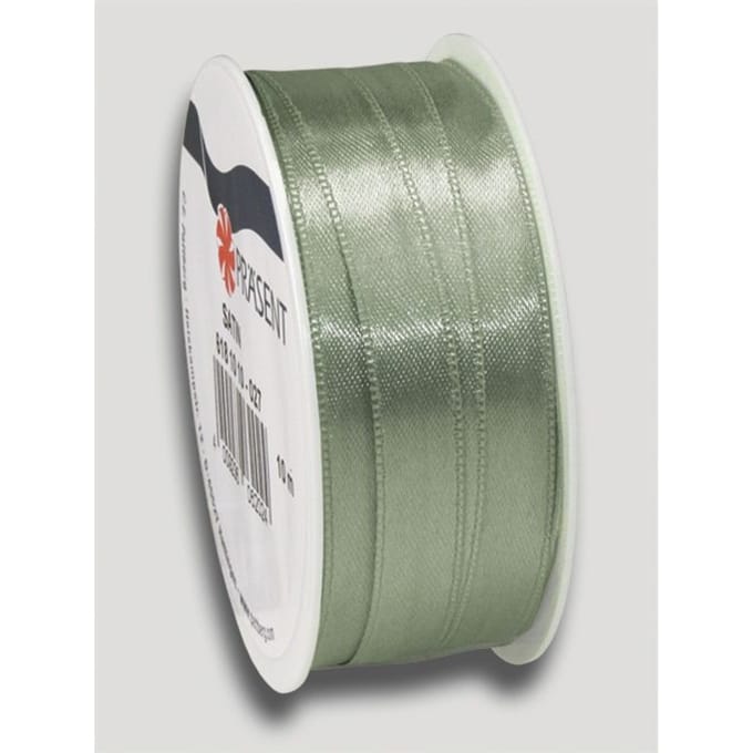 Satijnen lint, 10 mm - Salie