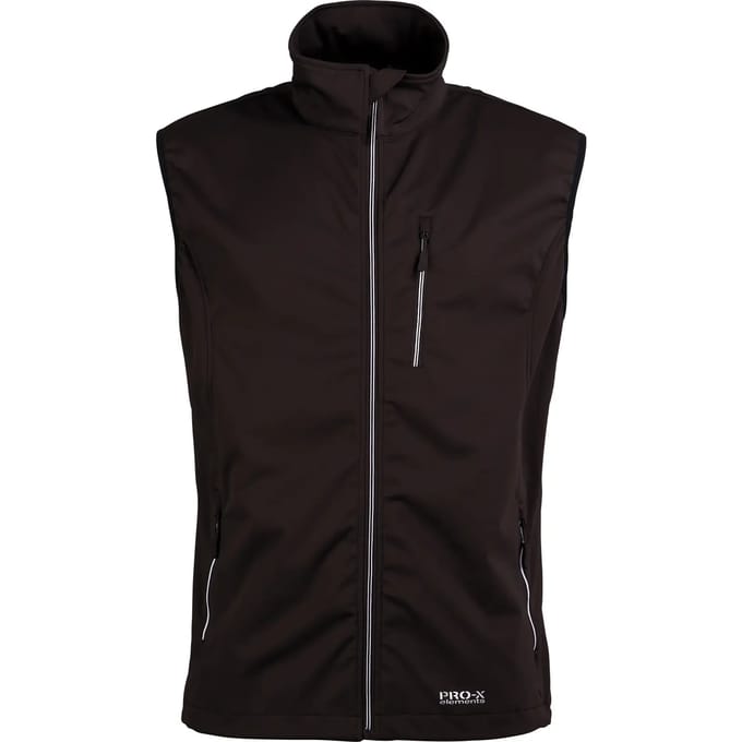 Pro-x Elements Softshellvest Mateo Heren Polyester Zwart Maat M