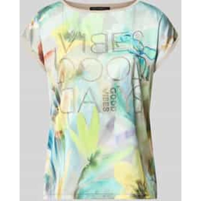 T-shirt van viscosemix met strass-steentjes