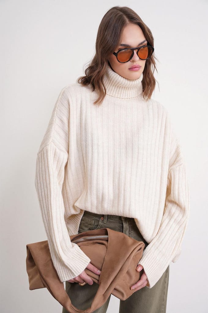 Oversized Geribde Coltrui