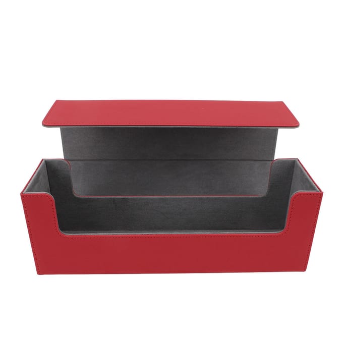 Kaarten Opbergdoos Multifunctioneel PU Leer Grote Capaciteit Magnetische Sluiting Kaart Deck Doos voor 400 gray