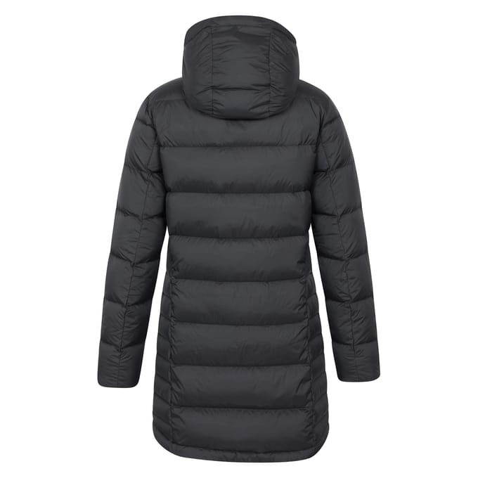 Mountain Warehouse Dames Stratus Extreme Opvouwbare Lange Donsjack (Zwart)