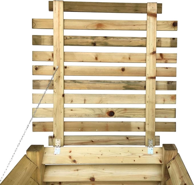 Deksel voor Compostbak - Compostbak Deksel - Composteren Tuinafval - Weerbestendig Geïmpregneerd - 100x100 cm - Groen