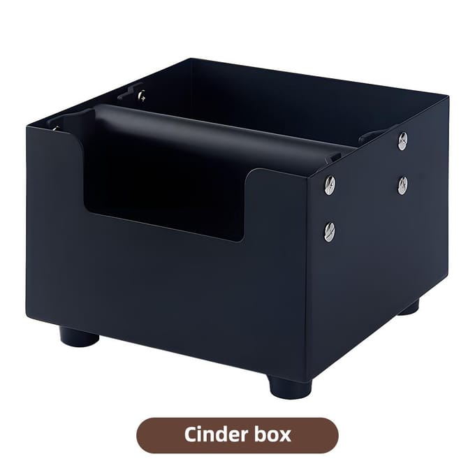 Koffie Afklopbak met Grote Capaciteit 45 Staal Schokbestendig Espresso Accessoires Koffiedik Container zwart