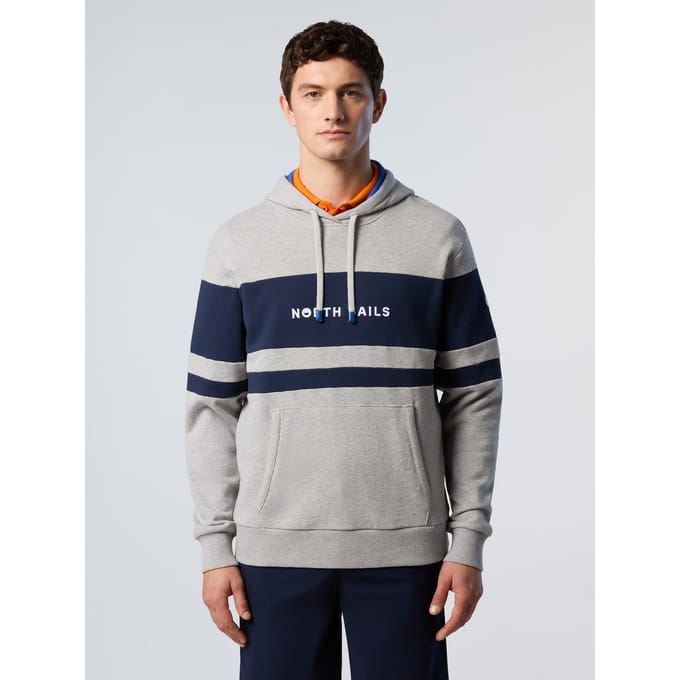 North Sails Hoodie Strepen aan de voorkant