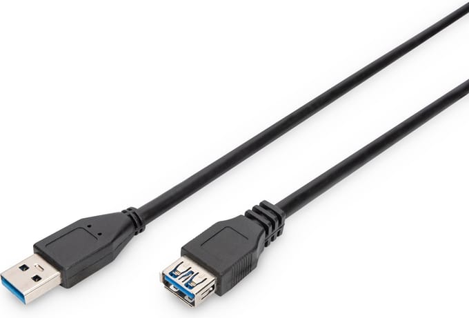 Digitus - Verlengkabel USB 3.1 Gen.1 SuperSpeed - 5Gbps - Type USB A/USB A - Zwart - 3m