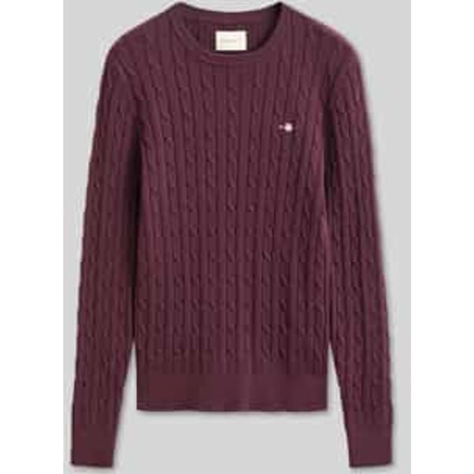regular fit pullover van katoenmix met gestikt logo