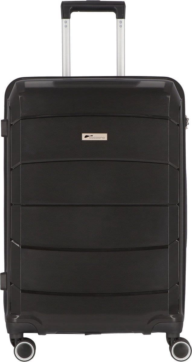 cocoono Cagliari 4 wielen Trolley 66 cm - Harde bagage - Combinatieslot - schwarz