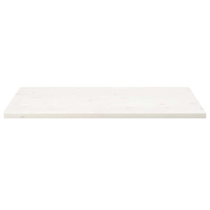 vidaXL - Tafelblad - rechthoekig - 110x60x2,5 - cm - massief - grenenhout - wit