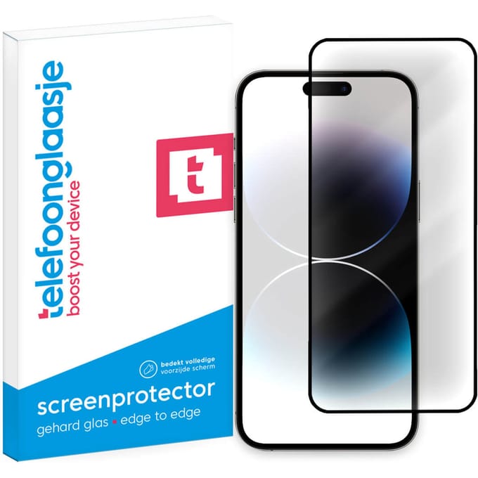 iPhone 15 Anti Glare screenprotector gehard glas Edge to Edge