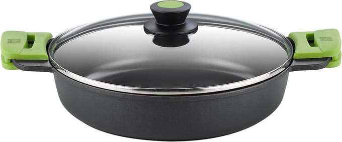 Geanodiseerde 36 cm Low Pan uit Gietaluminium