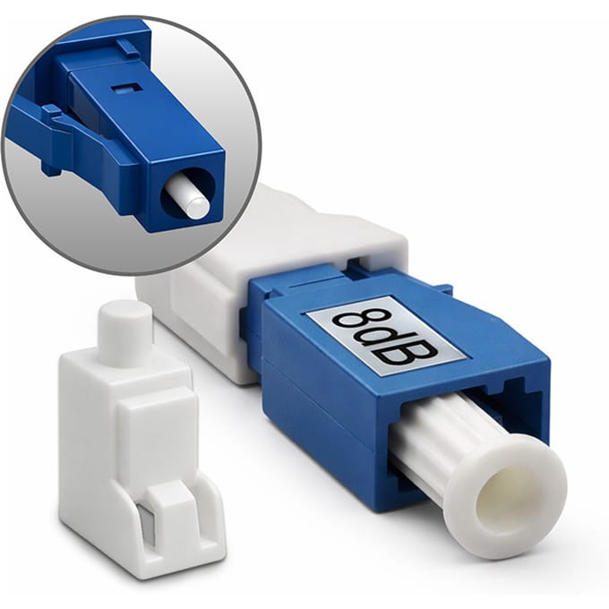Qoltec glasvezelverzwakker LC/UPC (F) - LC/UPC (M) |   Singlemode |   8dB