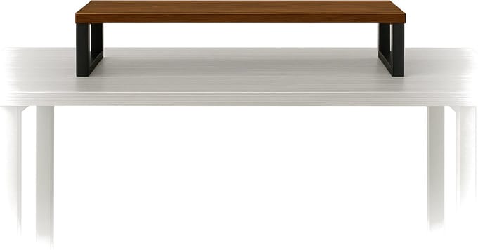 BEGRYF - Monitorstandaard - rustiek bruin - 90x20x10 cm