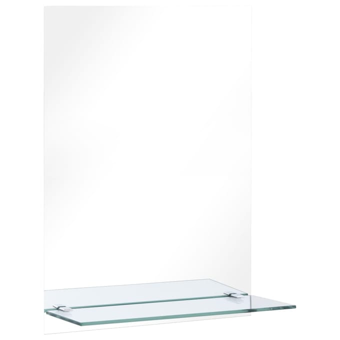 vidaXL - Wandspiegel - met - schap - 40x60 - cm - gehard - glas