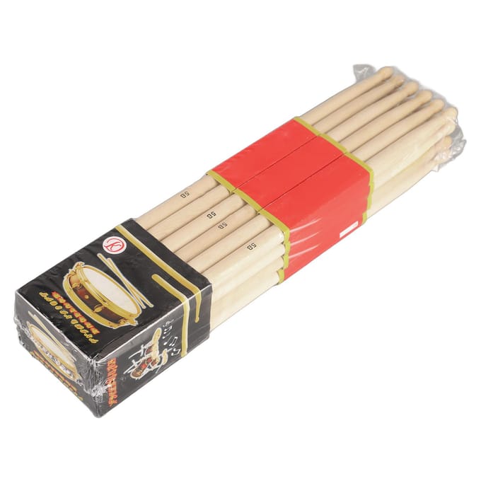 12 Paar Maple Drumstokken 7A Houten Drumstok voor Beginners Student Rockband Percussie Accessoires beige