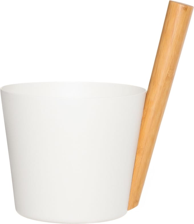 Rento Design sauna-emmer met greep - Wit