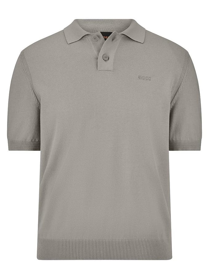 Poloshirt BOSS Orange Asac_P beige gebreid