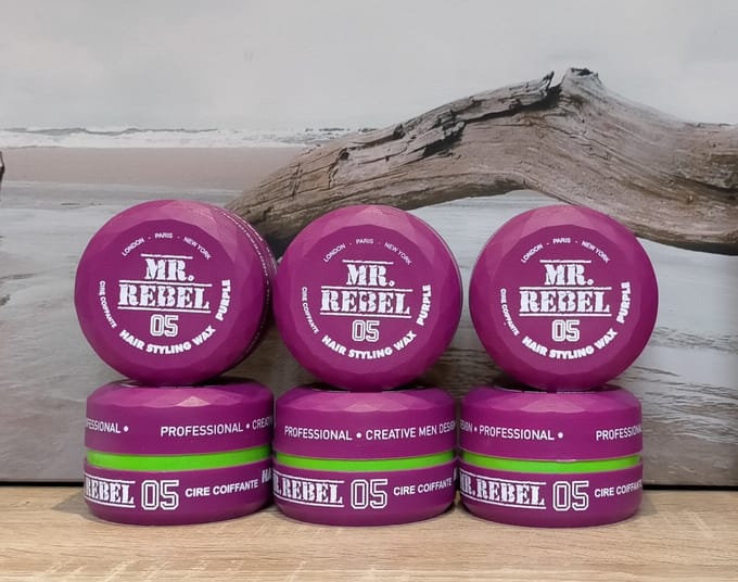 MR. REBEL 05 HAIR STYLING WAX PURPLE 6 STUKS