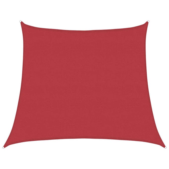 vidaXL - Zonnezeil - 160 - g/m² - 4/5x4 - m - HDPE - rood
