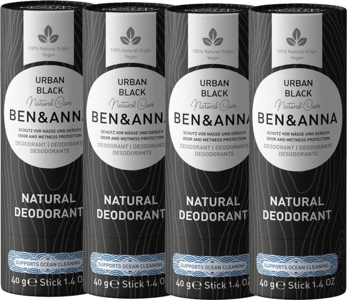 BEN&ANNA - Urban Black papertube - 4 pak