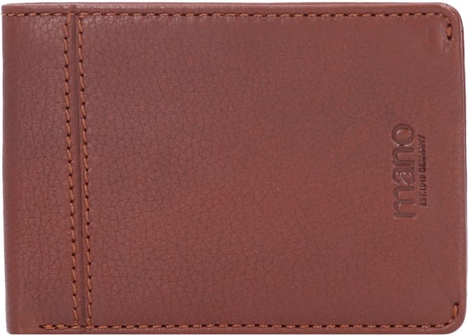 mano Don Montez Leren Portemonnee 12 cm - Jongens - Horizontaal - cognac