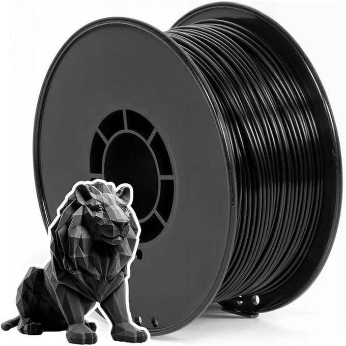 3D&Print PLA Filament 1,75mm - 3d Pen PLA Filament Navulling Vulling - Cadeau - Zwart - 250 Gram