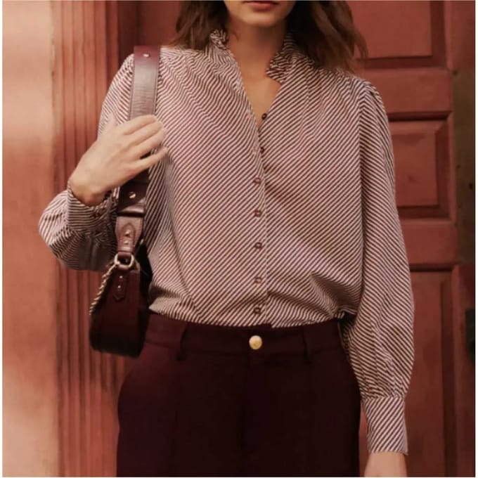 Damesblouse met lange mouwen Ichi Endia