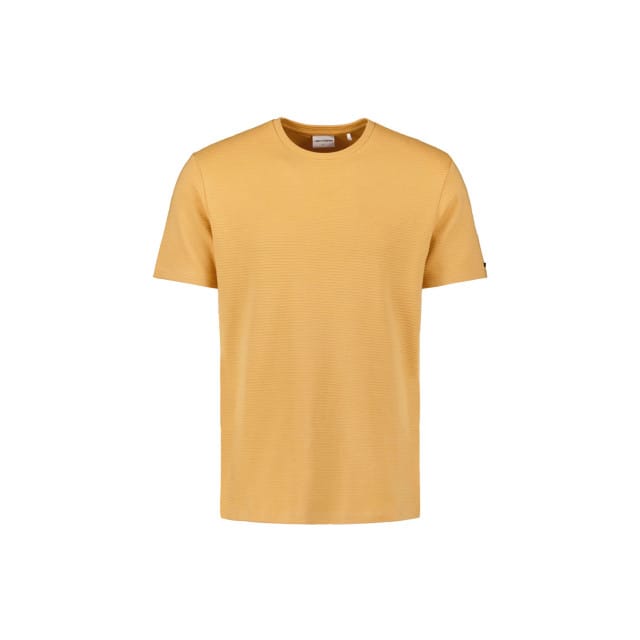 No Excess T-shirt Crewneck Solid Relief Jacquard Yellow Größe: XXL | Basic T-Shirts Outlet | Herren | Gelb