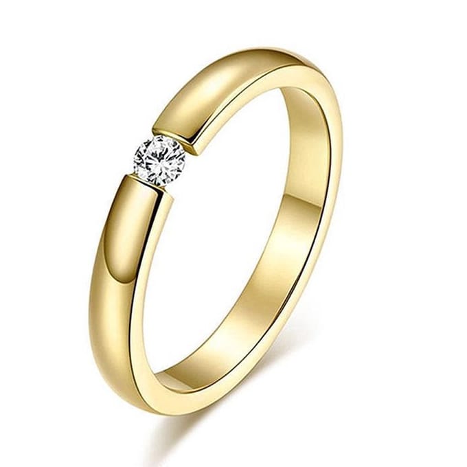 Montebello Ring Bactris - 316L Staal - Verloven/Trouwen - Maat 59-18.75mm