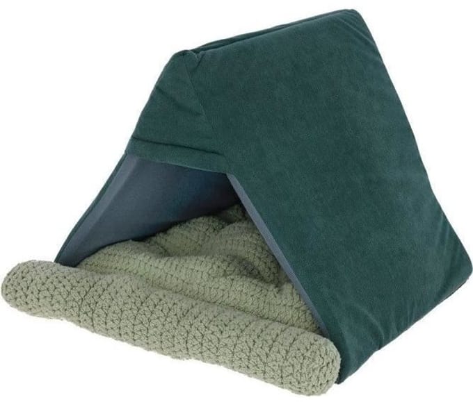 Cat bed - KERBL - ANNE - 45 x 40 x 34 cm - Green