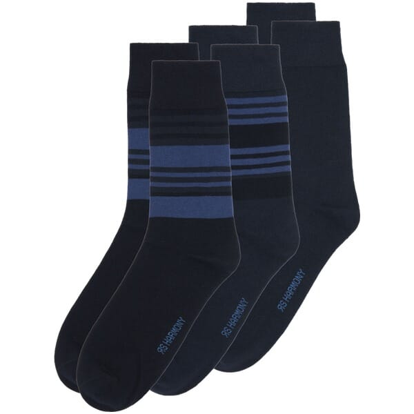 3-pack sokken LUGONI donkerblauw
