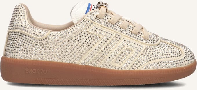 BACK70 Meisjes Lage sneakers Sirio - Beige - Textiel - Maat 33