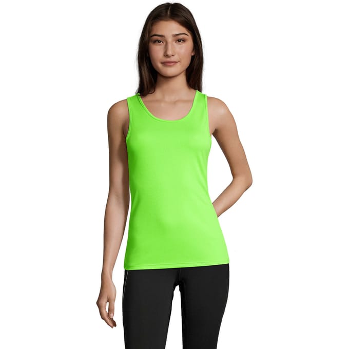 SOLS Dames/Dames Sporty Tank Top (Neon Groen)