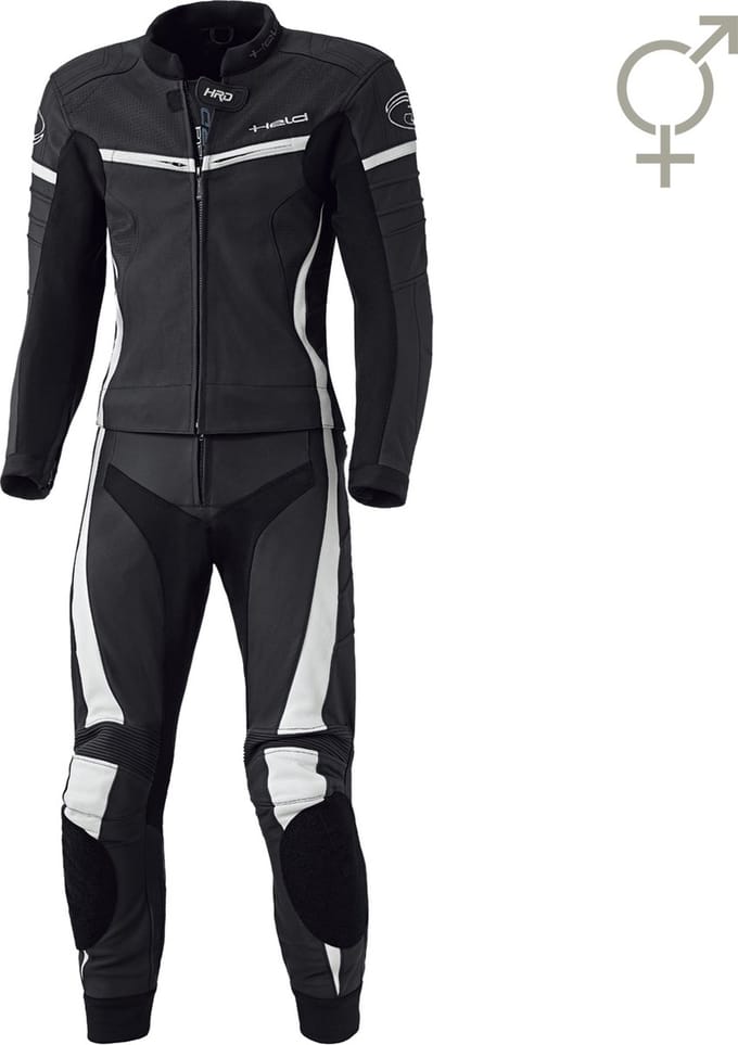 Held Spire Zwart Wit 2-Delig Motorpak - Racepak