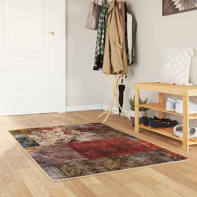 vidaXL - Tapijt - Runner - MARSA - Meerkleurig - 80 - x - 200 - cm - Polyester - en - PVC