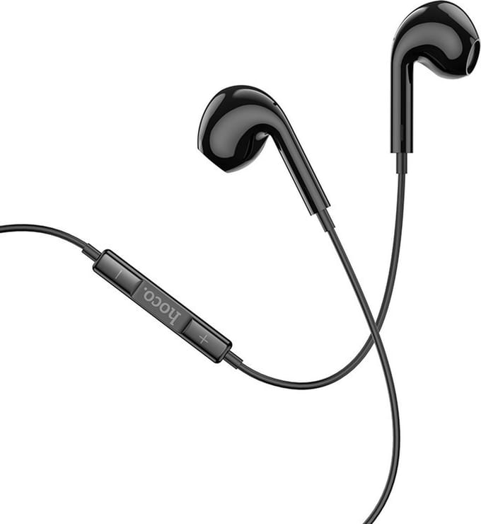 HOCO M1 Max Crystal - In Ear Oordopjes - Met draad en microfoon - 3,5mm Jack Aansluiting - Zwart
