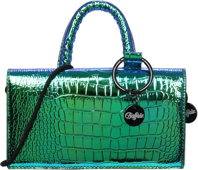 BUFFALO Handtas Schoudertas Hypo Snake On String Crossbody Bag Hypno Snake Groene