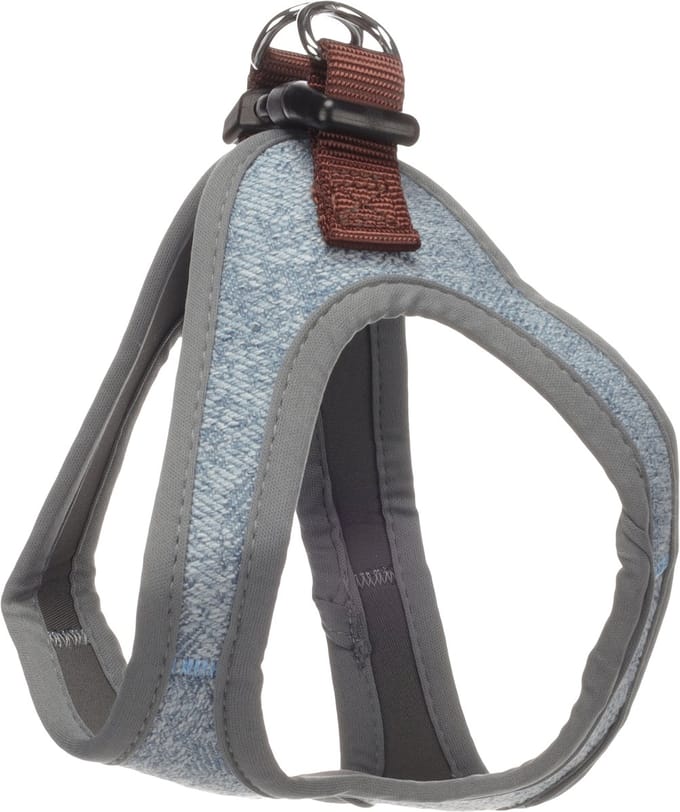 Flamingo Hond Harnas Step&Go Nelson Blauw M 35cm 42cm