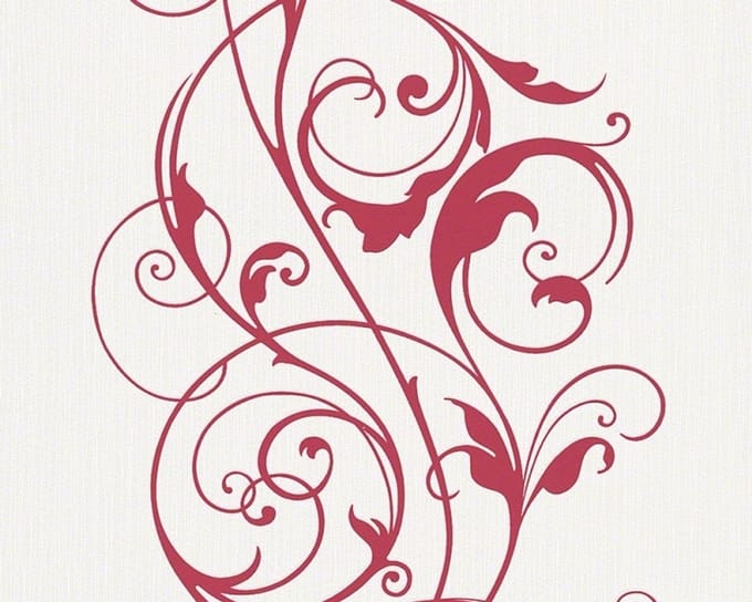 Rood wit modern behang 93918-3