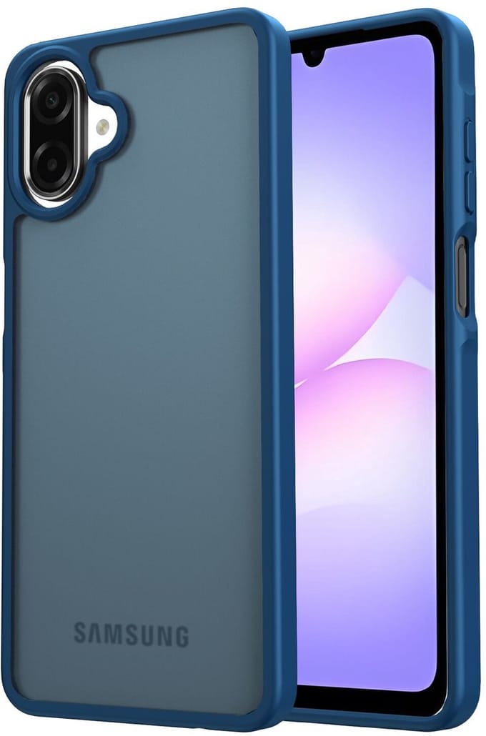 Hoesje Geschikt voor Samsung Galaxy A07 - Matte Back Cover - Blauw