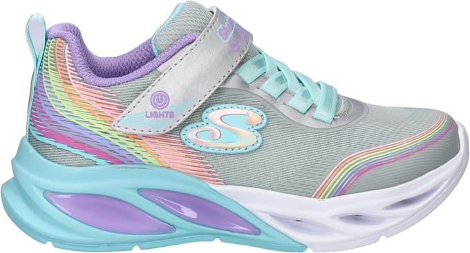 Skechers Cosmic Glow Rainbow Beam Sneakers - Meisjes - Blauw