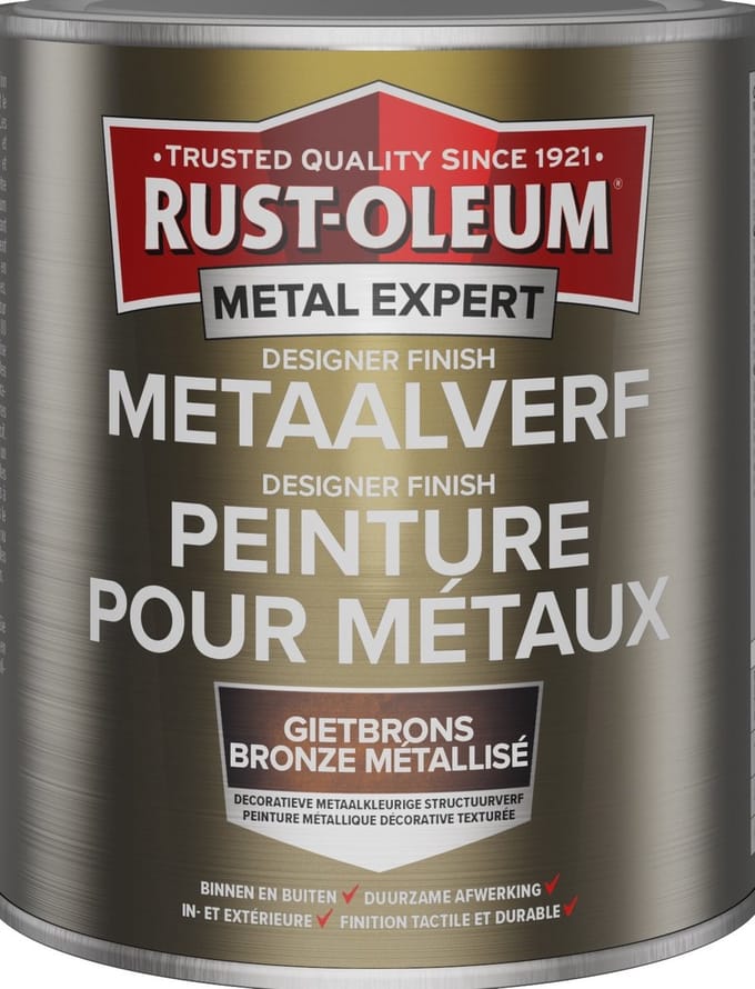 Rust-Oleum Metal Expert Designer Finish Metaal Verf Gietbrons 400ml