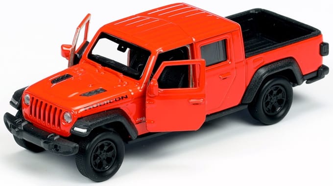 Welly Jeep Gladiator Rubicon 2020 Modelauto - Metaal, rode kleur