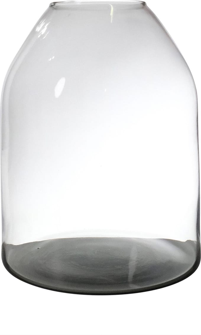 Hakbijl Glass Bloemenvaas Barcelona - transparant - eco glas - 19 x 25 cm