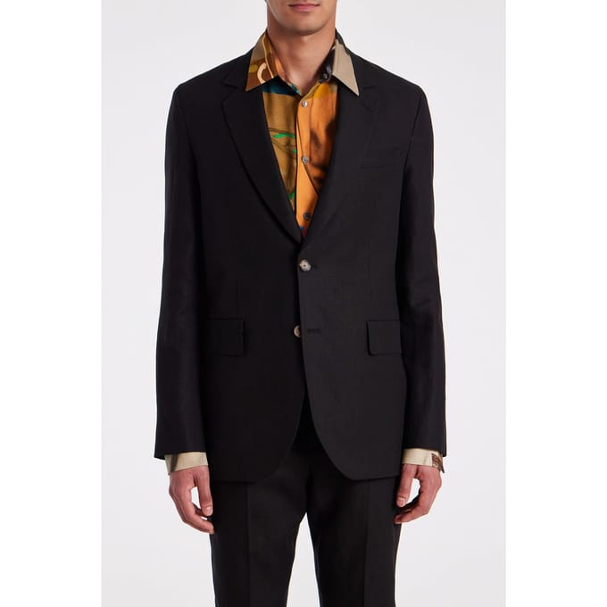 Paul Smith Mens 2 Button Jacket Black Größe: 46 | Blazer Outlet | Herren | Schwarz
