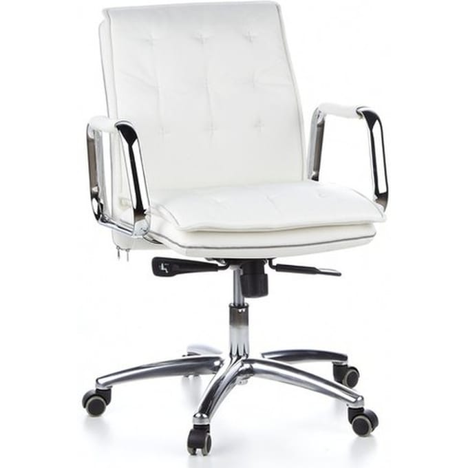 hjh office Villa 10 - Bureaustoel - Nappaleder - Ivoor
