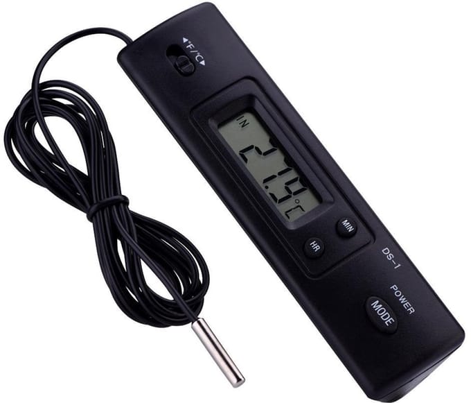 Digitale LCD Temperatuurmeter met Draadloze Sensor en Groot Scherm voor Koelkastgebruik
