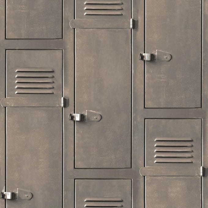 Horizons lockers bruin (modern vliesbehang, bruin)