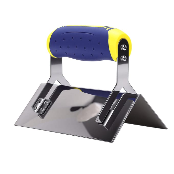 Trowel d'angle extérieur pour plaques de plâtre Acier inoxydable Trowel d'angle externe pour chantier de construction gray